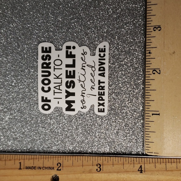 10/$10 Sarcasm WATERPOOF Sticker Quote - Picture 2 of 7